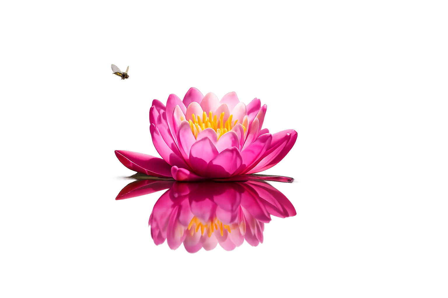Flor de lótus dourada, ilustração